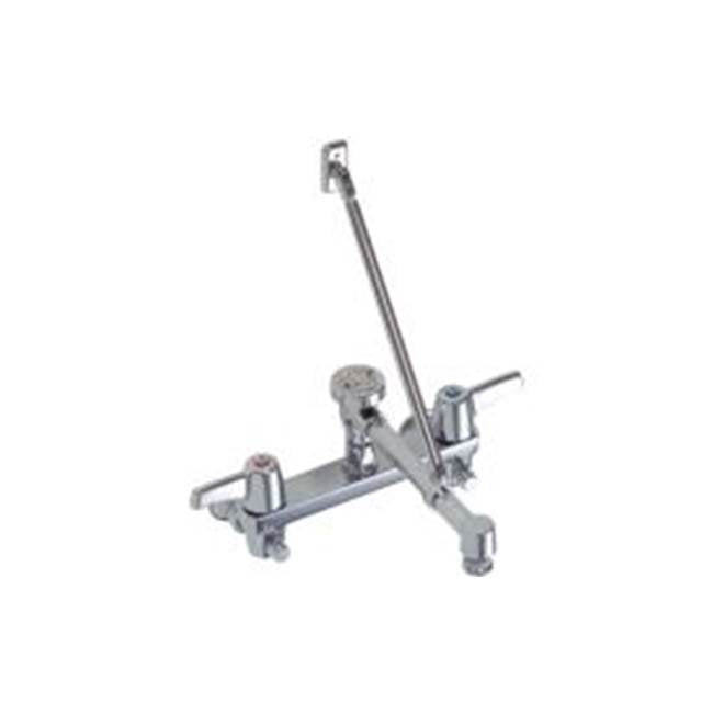 Delta Commercial - Commercial 28C2: Two Handle 8'' Wall Mount Service Sink Faucet - Chrome