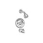 Delta Commercial - Commercial HDF: Monitor 13 Series Tub and Shower Trim - Chrome