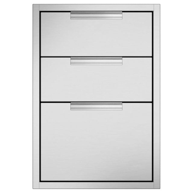 DCS - Triple Tower Drawer 20'' - Stainless Steel
