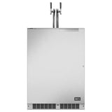 DCS - Keg and Beer Dispenser Double Tap Left Hinge 24'' - Stainless Steel