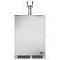 DCS - Keg and Beer Dispenser Double Tap Left Hinge 24'' - Stainless Steel