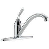 Delta Faucet - 134 / 100 / 300 / 400 Series Single Handle Kitchen Faucet - Chrome