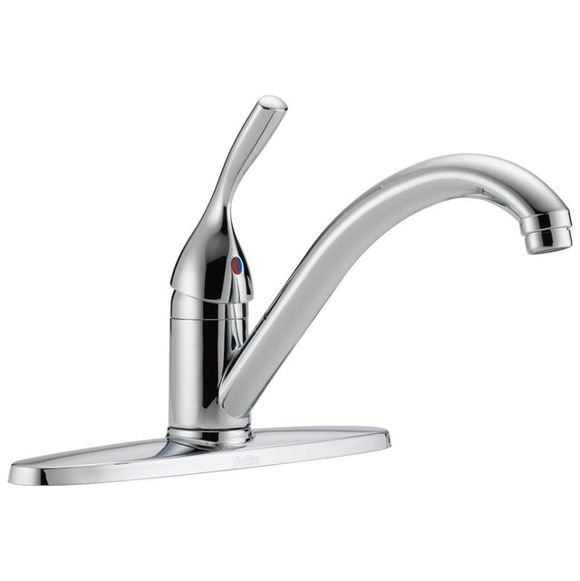 Delta Faucet - 134 / 100 / 300 / 400 Series Single Handle Kitchen Faucet - Chrome