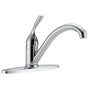 Delta Faucet - 134 / 100 / 300 / 400 Series Single Handle Kitchen Faucet - Chrome
