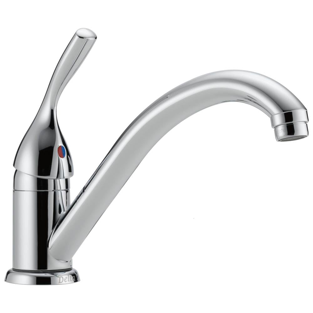 Delta Faucet - 134 / 100 / 300 / 400 Series Single Handle Kitchen Faucet - Chrome