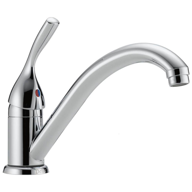 Delta Faucet - 134 / 100 / 300 / 400 Series Single Handle Kitchen Faucet - Chrome