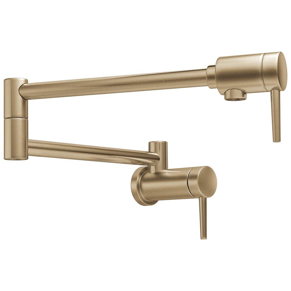 Delta Faucet - Other Contemporary Wall Mount Pot Filler - Champagne Bronze