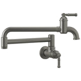 Delta Faucet - BroderickE Wall Mount Pot Filler - Black Stainless