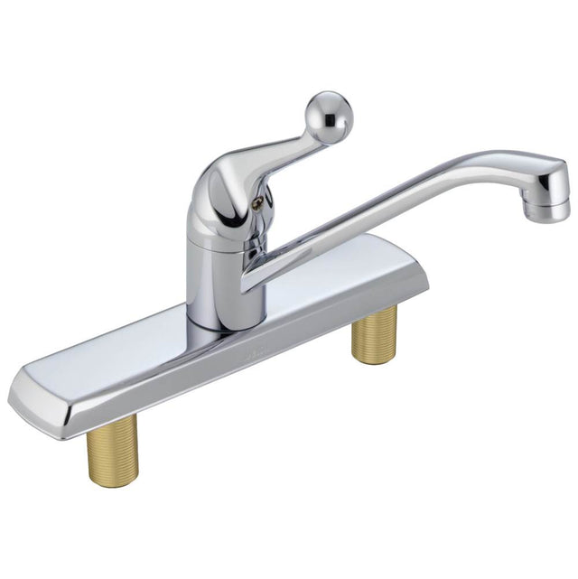 Delta Faucet - 134 / 100 / 300 / 400 Series Single Handle Kitchen Faucet - Chrome