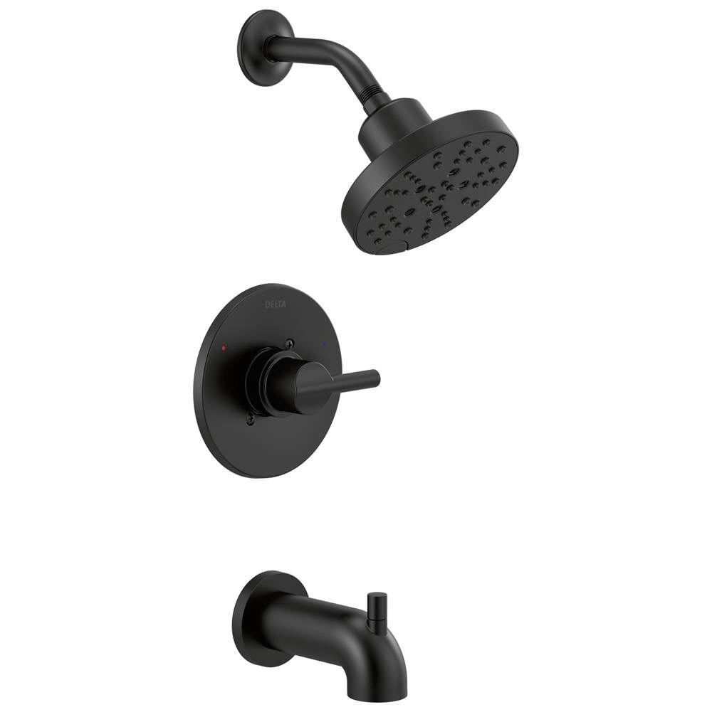 Delta Faucet - NicoliE Monitor 14 Series H2Okinetic Tub and Shower - Matte Black