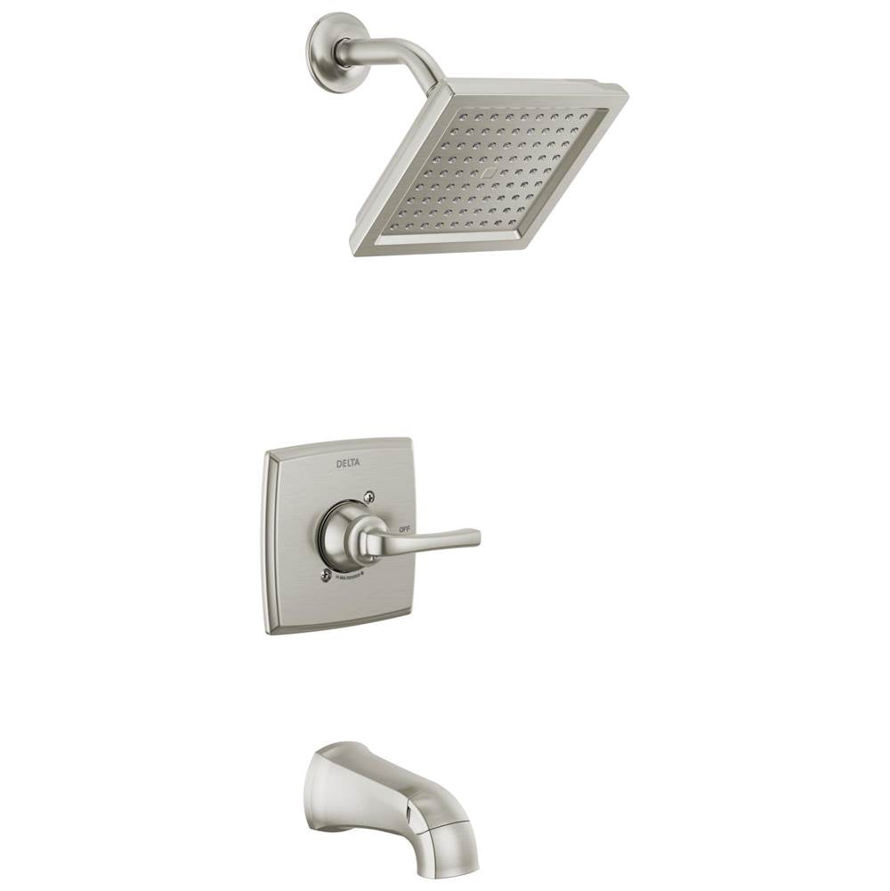 Delta Faucet - GeistE Monitor 14 Series Tub and Shower - Spotshield Brushed Nickel