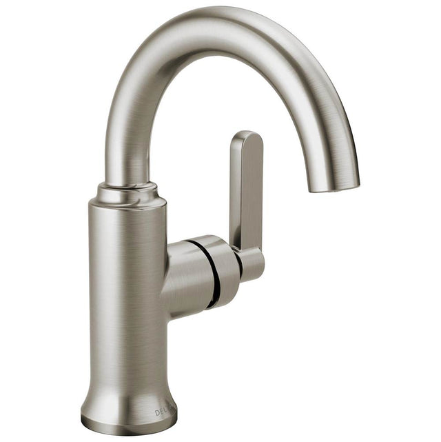 Delta Faucet - AluxE Single Handle Bathroom Faucet - Spotshield Brushed Nickel