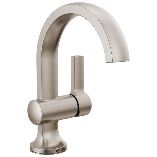 Delta Faucet - AlbionE Single Handle Bathroom Faucet - Spotshield Brushed Nickel