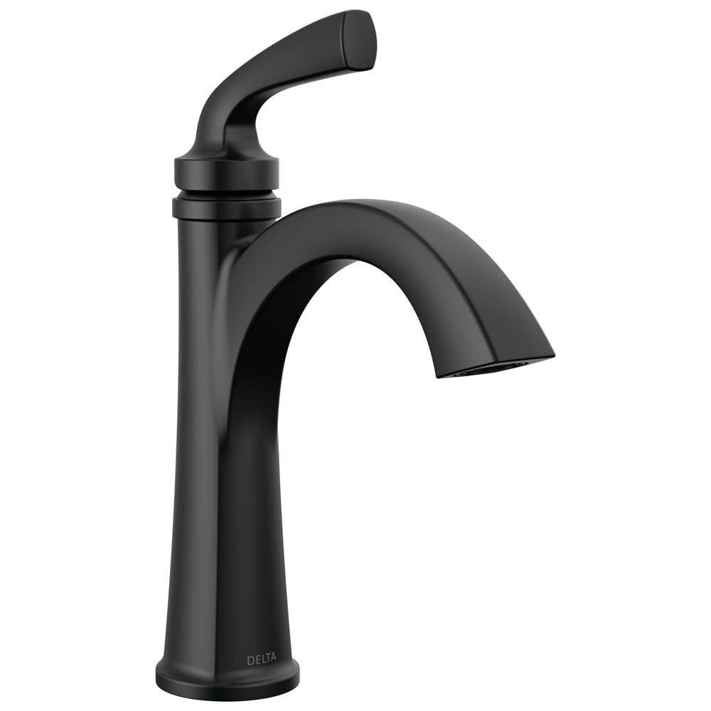 Delta Faucet - GeistE Single Handle Bathroom Faucet - Matte Black