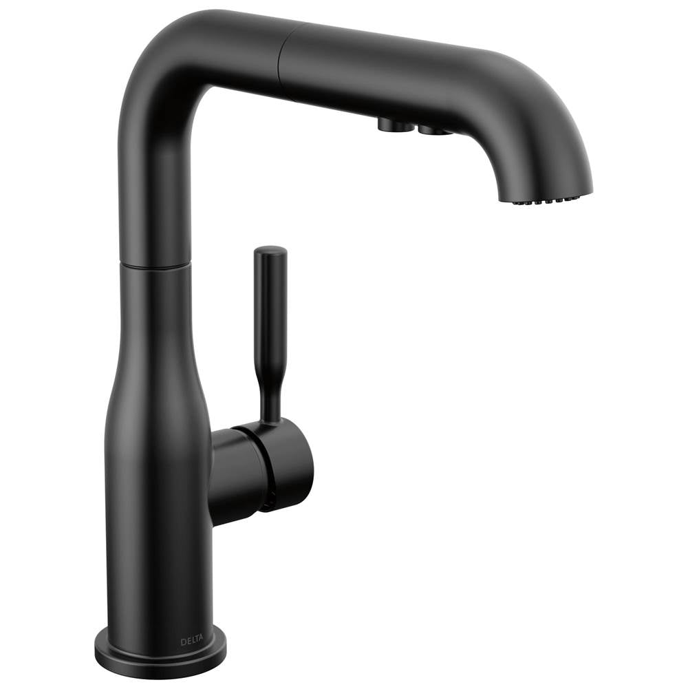 Delta Faucet - AlmariE Single Handle Pull-Out Kitchen Faucet - Matte Black