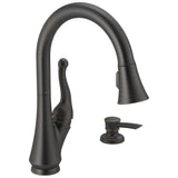 Delta Faucet - TalbottE Single Handle Pull-Down Kitchen Faucet with Soap Dispenser - Venetian Bronze
