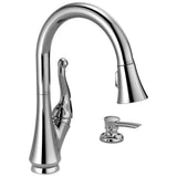 TalbottE Single Handle Pull-Down Kitchen Faucet with Soap Dispenser