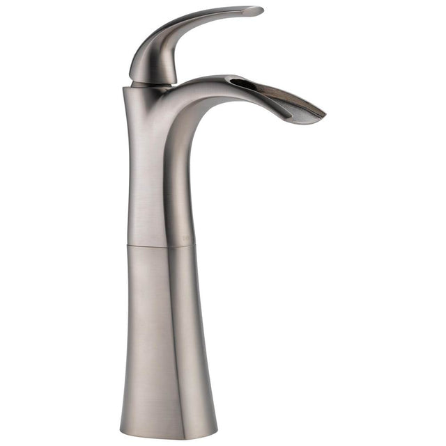 Delta Faucet - Nyla Single Handle Centerset Bathroom Faucet with Riser - Stainless