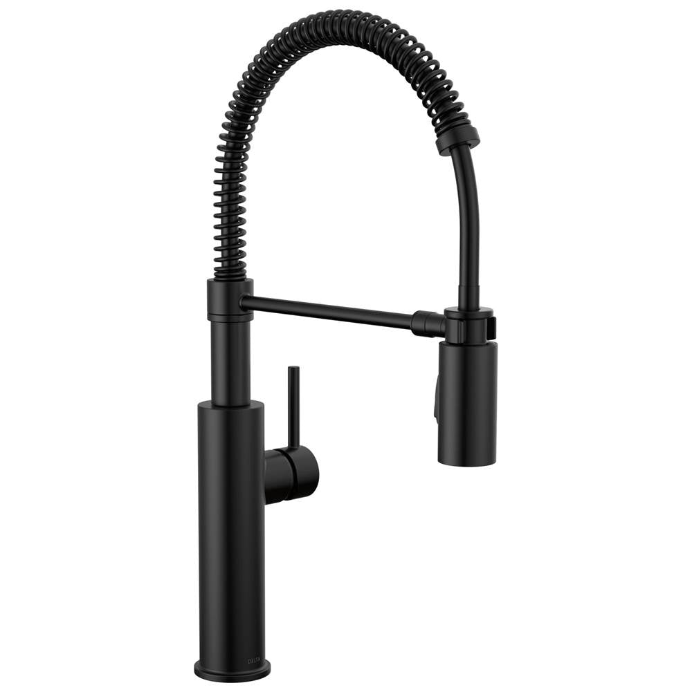 Delta Faucet - AntoniE Single-Handle Pull-Down Spring Kitchen Faucet - Matte Black
