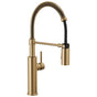 Delta Faucet - AntoniE Single-Handle Pull-Down Spring Kitchen Faucet - Champagne Bronze