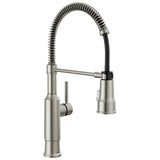 Delta Faucet - TheodoraE Single-Handle Pull-Down Spring Kitchen Faucet - Spotshield Stainless