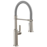 Delta Faucet - RhettE Pro Single Handle Pull-Down Kitchen Faucet With Spring Spout - Stainless