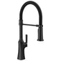Delta Faucet - ErmeloE Single Handle Pull-Down Spring Kitchen Faucet - Matte Black