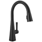 Delta Faucet - LentaE Touch2O Technology Kitchen Faucet with Touchless Technology - Matte Black