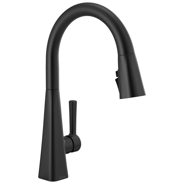 Delta Faucet - LentaE Single-Handle Pull-Down Kitchen Faucet - Matte Black