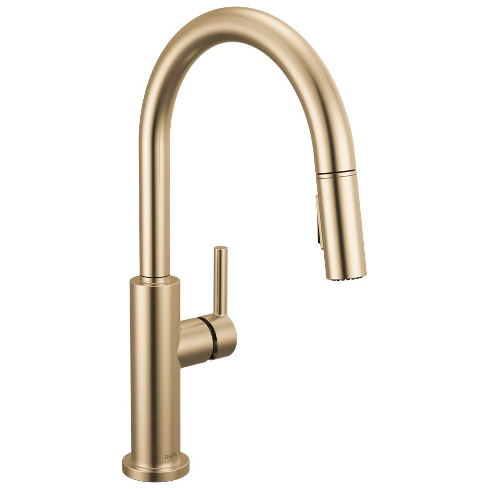 Delta Faucet - NicoliE Single Handle Pull-Down Kitchen Faucet - Champagne Bronze