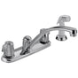Delta Faucet - 2100 / 2400 Series Two Handle Kitchen Faucet with Spray - Chrome