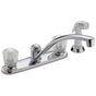 Delta Faucet - 2100 / 2400 Series Two Handle Kitchen Faucet with Spray - Chrome