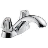 Delta Faucet - Classic Two Handle Centerset Bathroom Faucet - Chrome