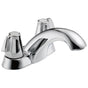 Delta Faucet - Classic Two Handle Centerset Bathroom Faucet - Chrome
