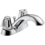 Delta Faucet - Classic Two Handle Centerset Bathroom Faucet - Chrome