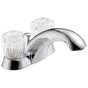 Delta Faucet - Classic Two Handle Centerset Bathroom Faucet - Chrome