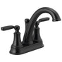 Delta Faucet - WoodhurstE Two Handle Centerset Bathroom Faucet - Matte Black