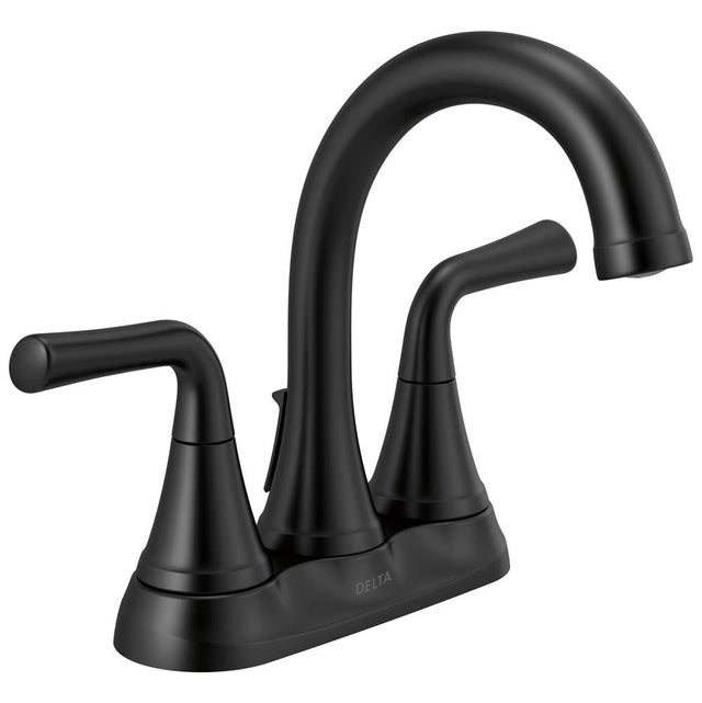 Delta Faucet - KayraE Two Handle Tract-Pack Centerset Bathroom Faucet - Matte Black