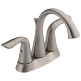 Delta Faucet - Lahara Two Handle Centerset Bathroom Faucet - Stainless