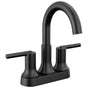Delta Faucet - Trinsic Two Handle Centerset Bathroom Faucet - Matte Black