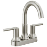 Delta Faucet - Trinsic Two Handle Centerset Bathroom Faucet - Stainless