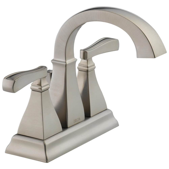 Delta Faucet - LakewoodE Two Handle Centerset Bathroom Faucet - Spotshield Brushed Nickel