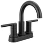 Delta Faucet - NicoliE Two Handle Centerset Bathroom Faucet - Matte Black