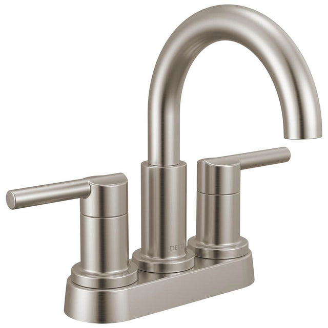 Delta Faucet - NicoliE Two Handle Centerset Bathroom Faucet - Stainless