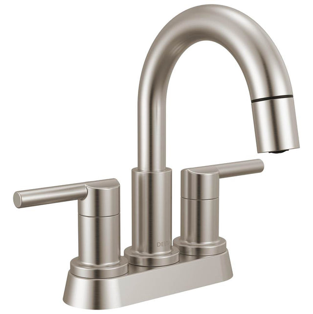 Delta Faucet - NicoliE Two Handle Centerset Pull-Down Bathroom Faucet - Stainless
