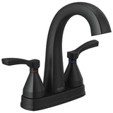 Delta Faucet - Stryke Two Handle Centerset Bathroom Faucet - Matte Black