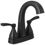 Delta Faucet - Stryke Two Handle Centerset Bathroom Faucet - Matte Black