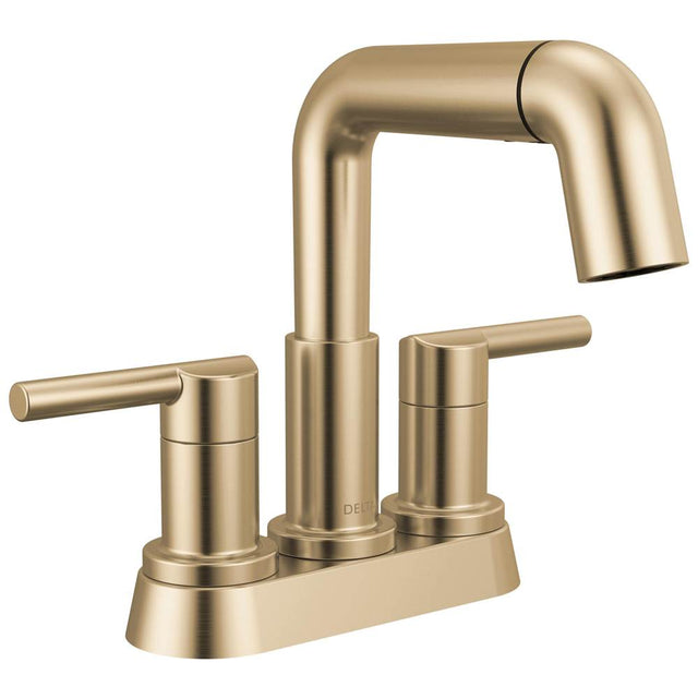 Delta Faucet - NicoliE Two Handle Centerset Pull-Down Bathroom Faucet - Champagne Bronze