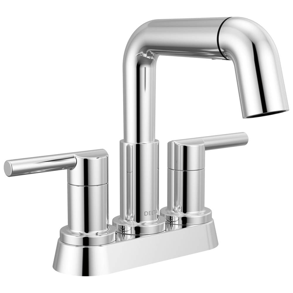 Delta Faucet - NicoliE Two Handle Centerset Pull-Down Bathroom Faucet - Chrome