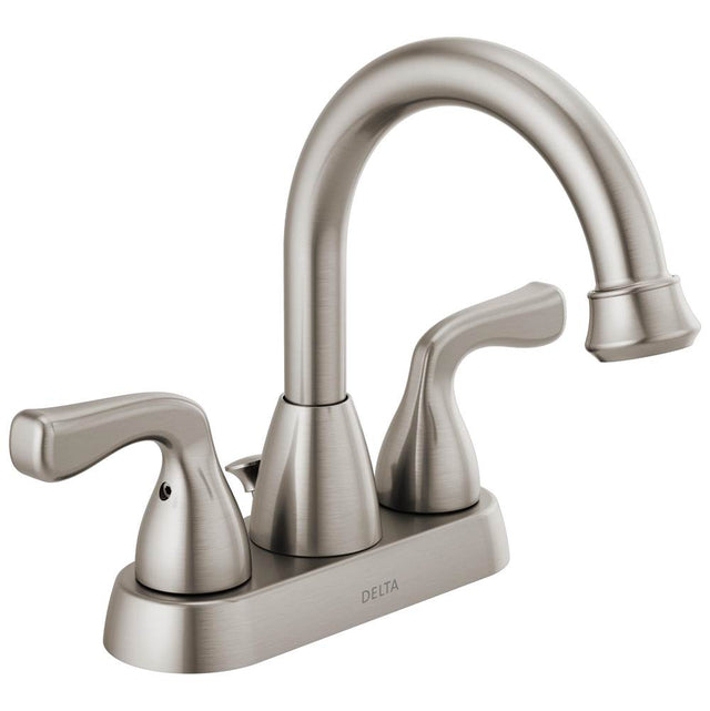 Delta Faucet - Foundations Two Handle Centerset Bathroom Faucet Stackout - Stainless